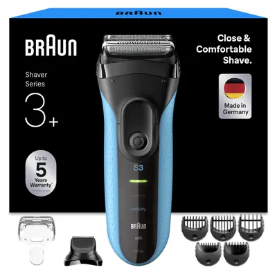 Productafbeelding van Braun Series 3 3010 BT, zwart/blauw