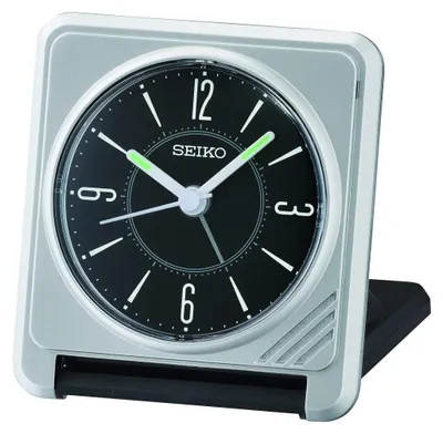 Produktbild von Seiko Reisewecker analog Silber Modell QHT015A kompakt leise