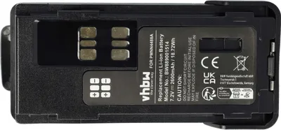 Produktbild von vhbw Akku kompatibel mit Motorola DP4801e Funkgerät, Walkie Talkie (2600 mAh, 7,4 V, Li-Ion) + Gürtelclip