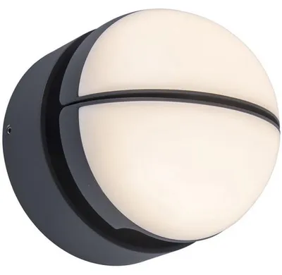 Zdjęcie produktu dla Kinkiet zewnętrzny LED EKLIPS antracytowo-biały 13W Ciepła biel 1000lm aluminium wym:14,6x16,1x16,1cm IP54 Lutec