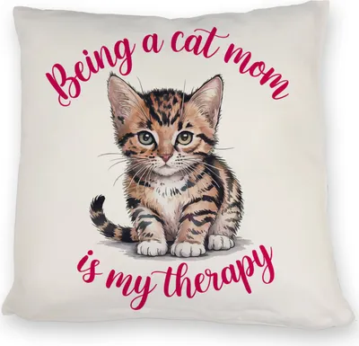 Produktbild von Baby Katze - Being a cat mom Kissen