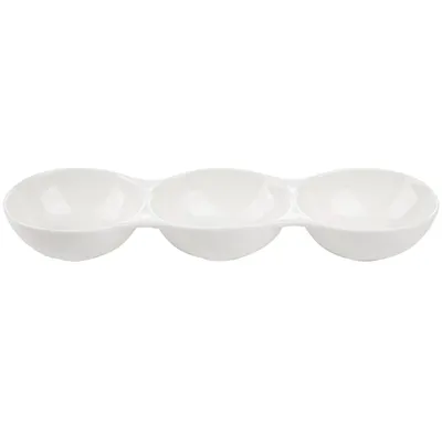 Obrázok produktu pre DIP TRAY Trojdielna servírovacia miska Dip tray FLORINA ADRIA 33 x 10,2 cm