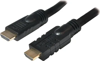 Produktbild von LogiLink CHA0015, 15 m, HDMI Typ A (Standard), HDMI Typ A (Standard), Schwarz