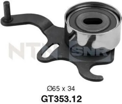 Produktbild von SNR GT353.12 Spannrolle Zahnriemen Ø65mm für OPEL Corsa B Schrägheck (S93) Astra F CC (T92) Astra F Caravan (T92) Vectra A Limousine (J89)