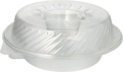 Produktbild von Feinkost- und Salatschalen mit Klappdeckel PP rund 950 ml 9,2 cm x 22 cm x 21,5 cm mit Dipfach