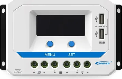 Produktbild von EP SOLAR EPEVER VS3024AU Solar- PWM Regler 12/24 V, 30 UND, USB, Eingang 50V