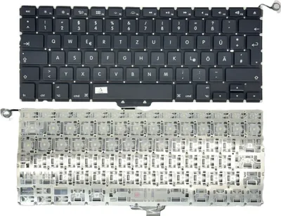 Produktbild von DE - Schwarz Tastatur Ohne Beleuchtung kompatibel für MacBook Pro 13" A1278 Mid-2011