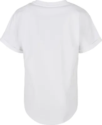 Produktbild von UCK1561 - Boys Long Shaped Turnup Tee white 122/128