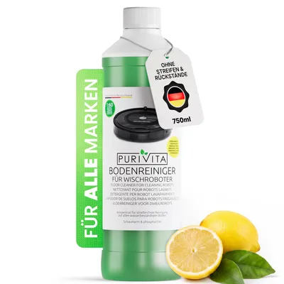 Produktbild von PURIVITA® Wischroboter Bodenreiniger Konzentrat, 750 ml Zitronenduft
