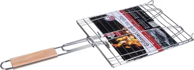 Obrázok produktu pre Nohel Záhradný grilovací rošt na 2 ryby z pochrómovanej ocele 65x26x36cm/BBQ