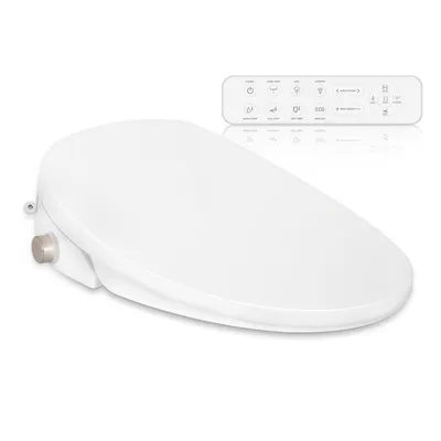 Produktbild von Puluomis WC-Sitze Toilettensitz mit Fernbedigung Elektrisch, Toilettendeckel Smart Automatisch D Form mit absenkautomatik weiß