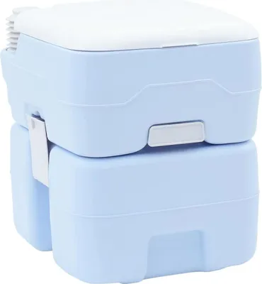 Imagen del producto de Inodoro de Camping Azul Claro y 41,5 x 36,5 x 42 cm Polietileno