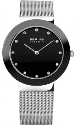 Produktbild von Bering Damen Uhr Armbanduhr Slim Ceramic - 11435-002 Meshband