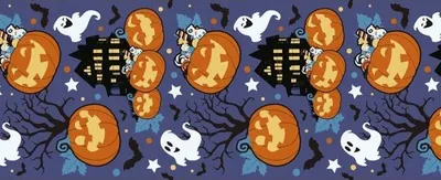 Produktbild von Dekorativer Tischläufer Kürbisse Spukhaus Halloween 28x275cm
