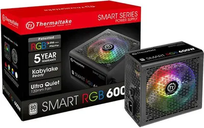 Produktbild von Thermaltake PC- Netzteil SMART RGB 600W 80+; PS-SPR-0600NHSAWE-1