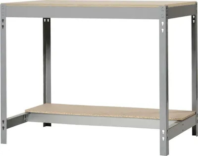 Produktbild von PROREGAL Werkbank BUFFALO | HxBxT 84x150x76cm | Traglast 600kg | Grau