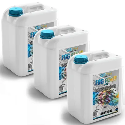 Produktbild von GiDeli Nebelfluid 3 x 10L - Nebelmaschine Flüssigkeit, mittlerer Fog, Nebelflüssigkeit für Indoor & Outdoor - fein abgestimmte Dichte für Shows und Beleuchtungseffekte