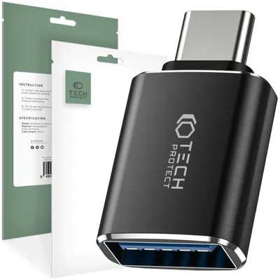 Obrázok produktu pre Adaptér Tech-Protect Ultraboost Typ-C Na Usb Otg Čierna