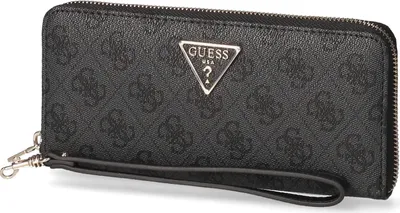 Produktbild von Geldbörse Portemonaise Wallet Damen Guess LAUREL Schwarz Reißverschluss