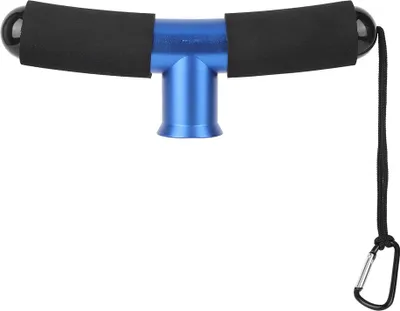 Obrázek produktu pro Aluminiumlegierung tragbarer Fischereikämpfe Taillengürtel Stangenstangenhalter mit Hangseil Professionelles Fischer Zubehör