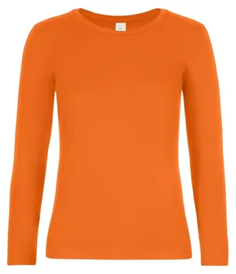 Produktbild von B&C - "#E190" T-Shirt für Damen Langärmlig FK2610 (XL) (Orange)