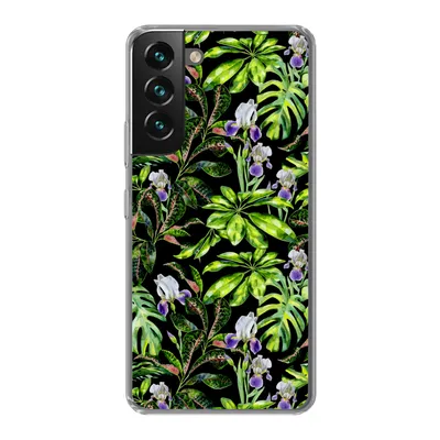 Produktbild von MuchoWow® Handyhülle Schutzhülle Hülle für Samsung Galaxy S22 Plus Blume - Blätter - Muster Silikon Softcase Handy Hülle - Schutzabdeckung