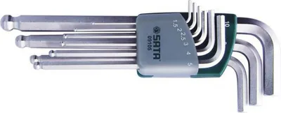 SATA Innensechskantschlüssel-Set lang mit Kugelkopf 9-teilig