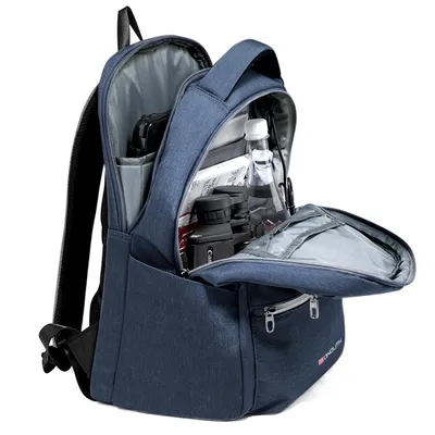 Obrázok produktu pre Batoh na notebook Monolith 15,6" – multifunkčný batoh – USB port – farba Oxford Blue – telo z oxfordského nylonu – výška 450 mm x šírka 300 mm x hĺbka 190 mm