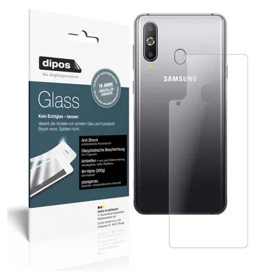 Produktbild von 2x Schutzfolie für Samsung Galaxy A8s Rückseite matt - Anti-Shock 9H Folie dipos