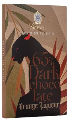 Produktbild von Schwarze Schokolade mit Orangenlikör Laurence, 80 g