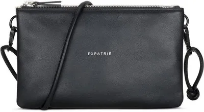 Immagine prodotto di Pochette da donna nera e color crema - Elegante borsa a tracolla per matrimoni, feste e tempo libero - Piccola borsetta bicolore - Borsa a tracolla da donna - Tracolla regolabile