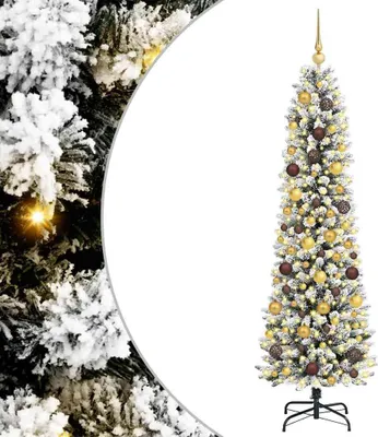 Immagine prodotto di vidaXL Albero di Natale artificiale con 300 LED con supporto bianco 180 cm