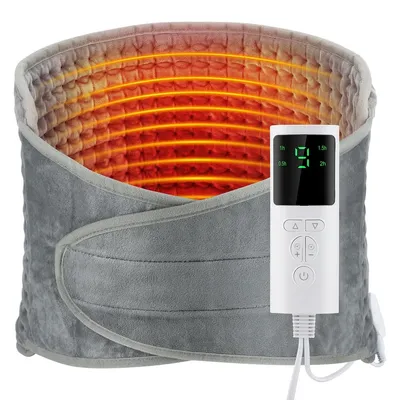 Produktbild von Wärmekissen, Elektrisches Heizkissen, Taille Beheiztes Kissen Mit LCD-Controller, 9 Heizstufen, 4 Timer-Einstellungen, Schnelles Aufheizen, 30x125cm