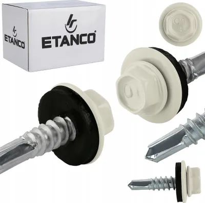 Obrázok produktu pre ETANCO GT5 samorezné skrutky kov - kov 5,5 x 25 mm RAL 9002 250 ks.