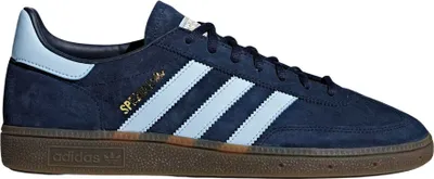 A side view of a single Adidas Handball Spezial shoe.