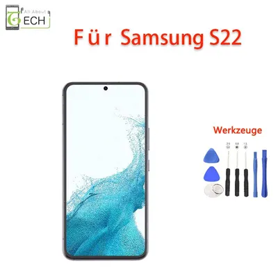 Produktbild von Für Samsung Galaxy S22 2022 S901 OLED Display Touch Screen Digitizer schwarz