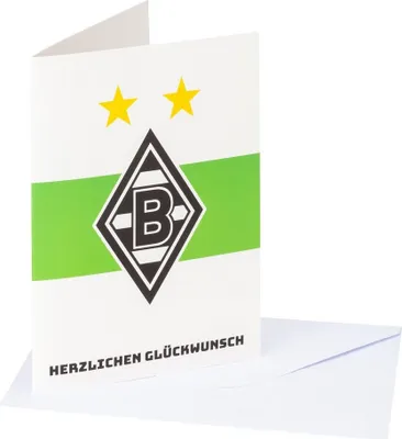 Produktbild von VfL Borussia Mönchengladbach Geburtstagskarte "Raute"