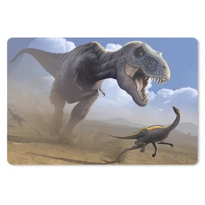 Produktbild von MuchoWow® Mauspad Mousepad Dino - Wildlife - Zeichnung - Kinder - Kinder - Kinder 27x18 cm - Mousepads - Maus Mat - Pad - Mausunterlage - Büroartikel - Desk Matten