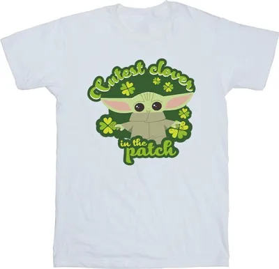 Produktbild von Star Wars - "The Mandalorian St Patrick's Day Cutest Clover" T-Shirt für Herren BI47482 (XXL) (Weiß)