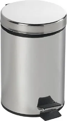 Obrázok produktu pre Okrúhly odpadkový kôš SIMPLE LINE s objemom 3 litre, leštená nehrdzavejúca oceľ