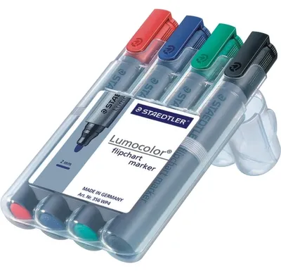 Produktbild von STAEDTLER Flipchartmarker Lumocolor 4St Box