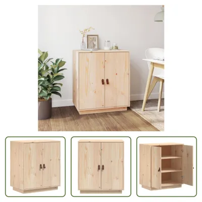 Produktbild von The Living Store Sideboard 65,5x40x75 cm Massivholz Kiefer