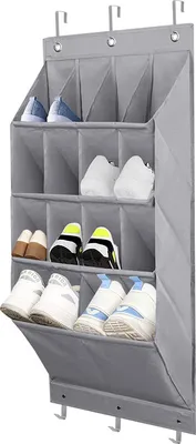 Produktbild von Übertür-Organizer, Badezimmer-Aufbewahrung, Hinter-der-Tür-Aufbewahrungs-Organizer, Wandhalterung an der Rückseite der Tür, hängende Organisatoren für Spielzeug-Schuh-Schlafzimmer-Schrank