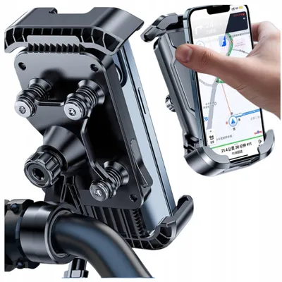 Produktbild von Fahrrad Handyhalterung 360° drehbar Lenker Smartphone Halter 20-35 mm
