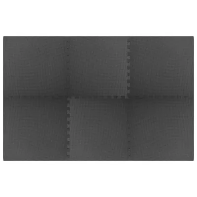 Produktbild von vidaXL Bodenmatten 6 Stk. 2,16 m² EVA-Schaumstoff Schwarz