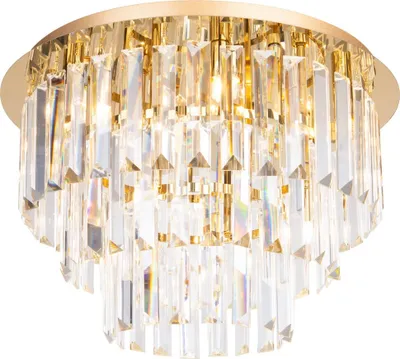 Immagine prodotto di Lampada da soffitto MONACO dorata 9xG9x15W in metallo, dimensioni: 28x42x42 cm, IP20, Maxlight