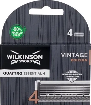 Obrázek produktu pro Žiletky Wilkinson Quattro Essential 4 Vintage Edition, balení po 4 ks