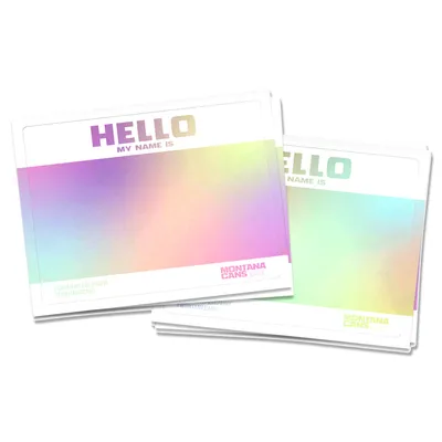 Produktbild von Stickerpack | Montana Hellogram | Holografische Aufkleber | 50 Stück
