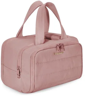 Produktbild von Lichtgewicht Reistas, groß, breit geöffnet, für Frauen, aufgeblasen, Handgriff, für Accessoires, Benötigungen, Toilettenartikel, dunkelrosa
