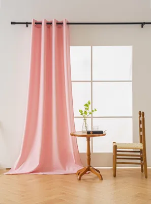 Produktbild von Ösenvorhang 140x250 rosa halbverdunkelnd